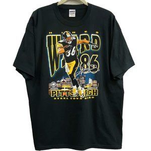 NEW Pittsburgh Steelers Hines Ward 86 Steel Town Hero T-Shirt - XL, Gildan